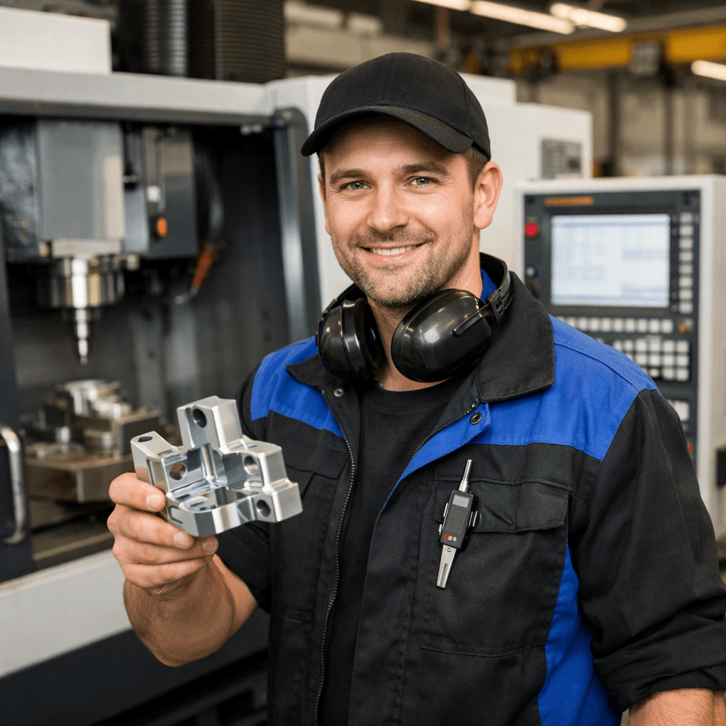 CNC manufacturing — industrial machine on the shop floor
